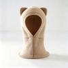 Breathable Cat Ear Knit Cap Solid Color Kids Scarf Hat Gift Balaclava Hooded Beanie  Winter