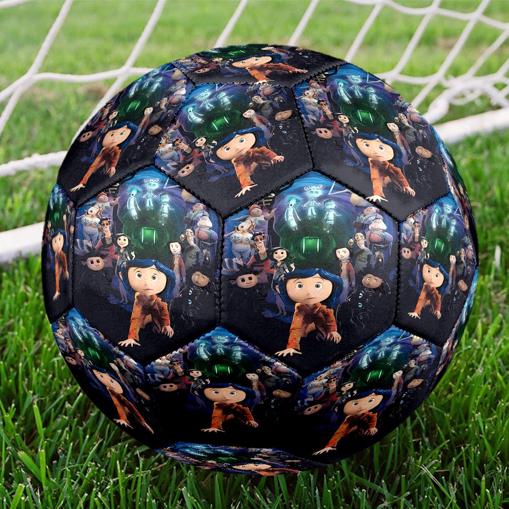 Coraline Theme Size 5 Soccer Ball, Suitable for Both Indoor and Outdoor Matches, a Gift Suitable for Everyone.