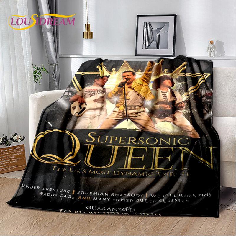 Фредди Меркьюри Queen-Рок-группа Мягкое Плюшевое Одеяло, Фланелевое Одеяло Плед для Гостиной Спальни Кровати Дивана Покрытие для Пикника