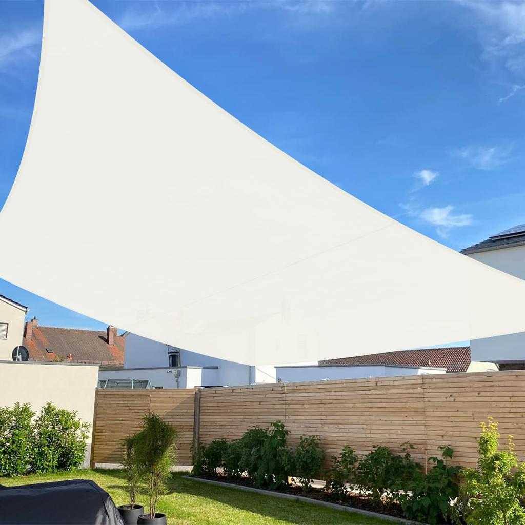 SUNNY GUARD Rain Shade, 3x4m, Ivory, Water-Repellent, Square Sunshade