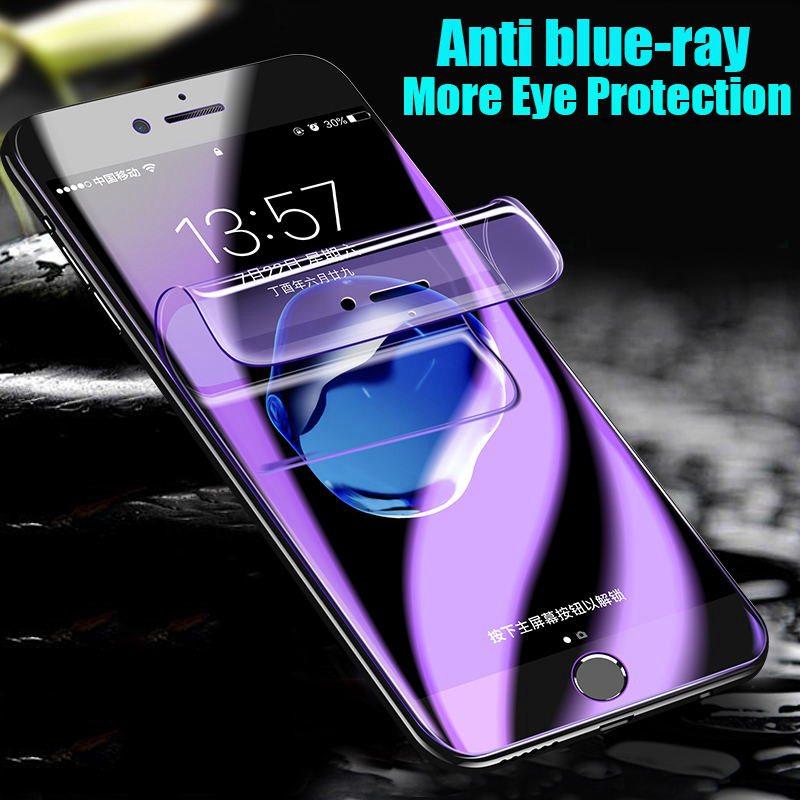 For iPhone 11 12 13 Mini 14 15 16 Pro Max X XR XS Max SE 2020 6 6s 7 8 Plus Anti Blue Ray Hydrogel Film Screen Protector