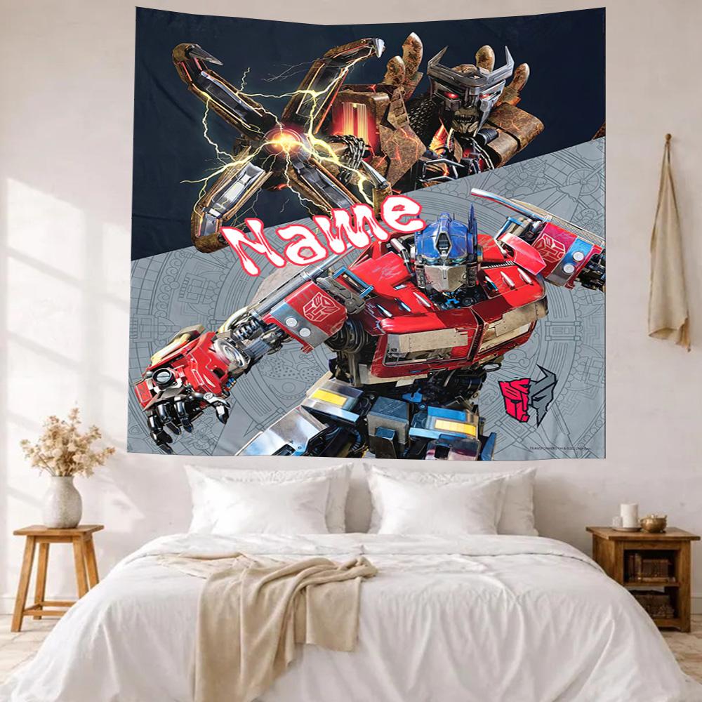Love Transformers Custom Your Name Wall Decor Tapestry Art For Pet Memorial Birthdaywedding Party Backdrop Family Gift