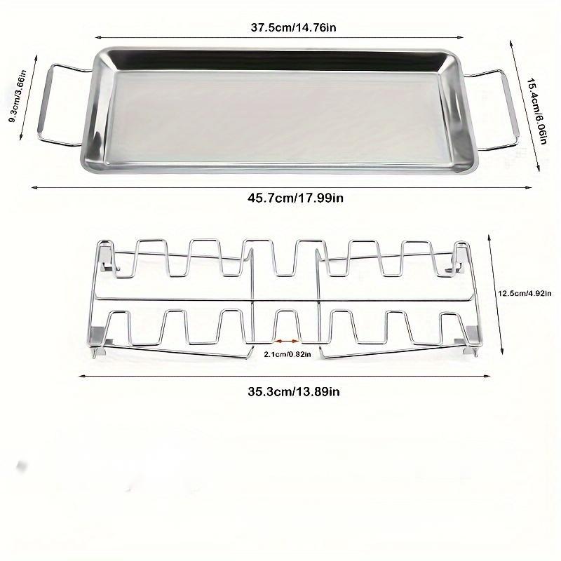 Барбекю Говядина Курица Крылышки Ножки Решетка для готовки Нержавеющая сталь Антипригарное покрытие Барбекю Ножки Духовка Подставка для жаровни Инструменты для барбекю