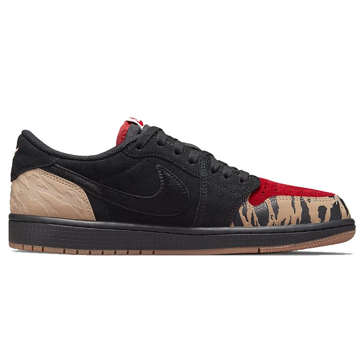 Кроссовки унисекс SoleFly x Air Jordan 1 Low Retro OG SP Everglades Black Sport-Red Desert DN3400-001