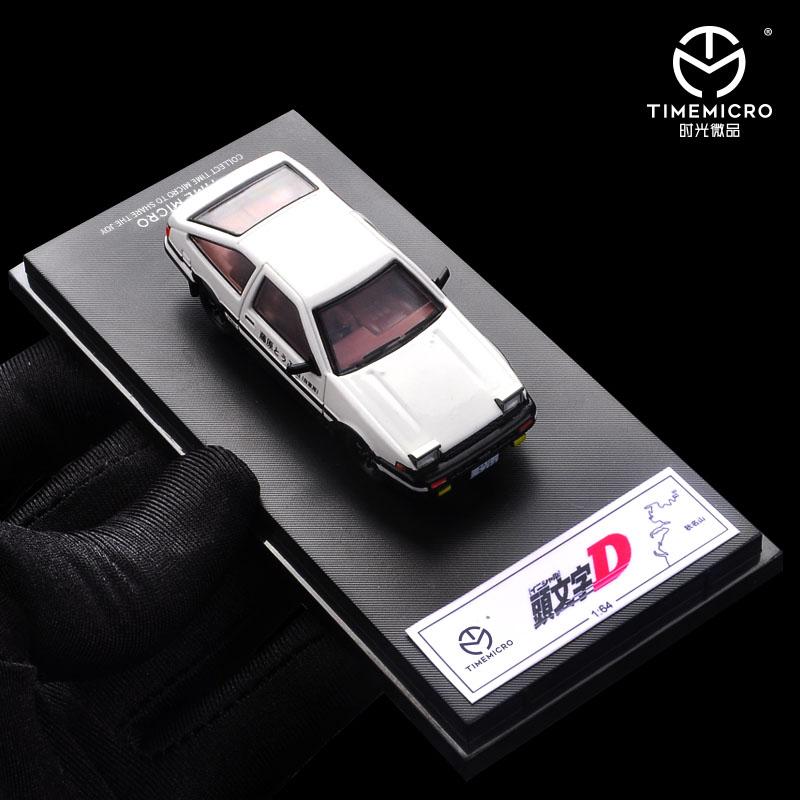 TIME MICRO 1:64 Модель машины Initial D Тофу-шоп AE86, Симуляция модели автомобиля из сплава для Коллекционирования & Дисплея & Подарка