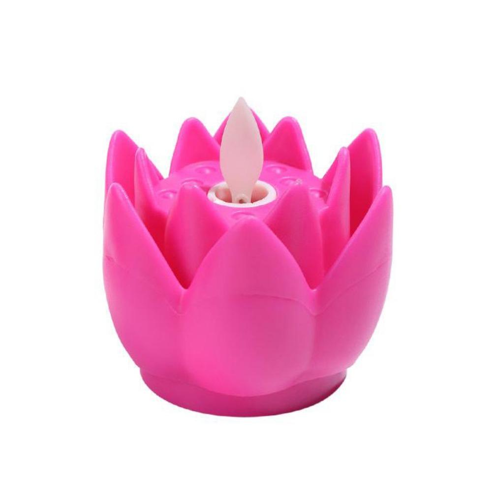 Creative LED Night Light Colorful Tea Lights Indoor Outdoor Lighting Lotus Lamp Xmas Birthday