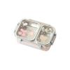 Airtight Stainless Steel Lunch Box Microwave-Safe Student Meal Plate  Office Workers