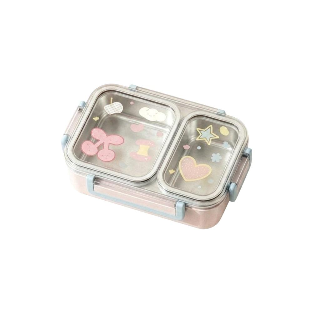 Airtight Stainless Steel Lunch Box Microwave-Safe Student Meal Plate Office Workers