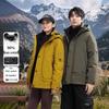 Мужская зимняя водонепроницаемая пуховая куртка: Модная, легкая, роскошная рабочая одежда для улицы для альпинизма и повседневной носки