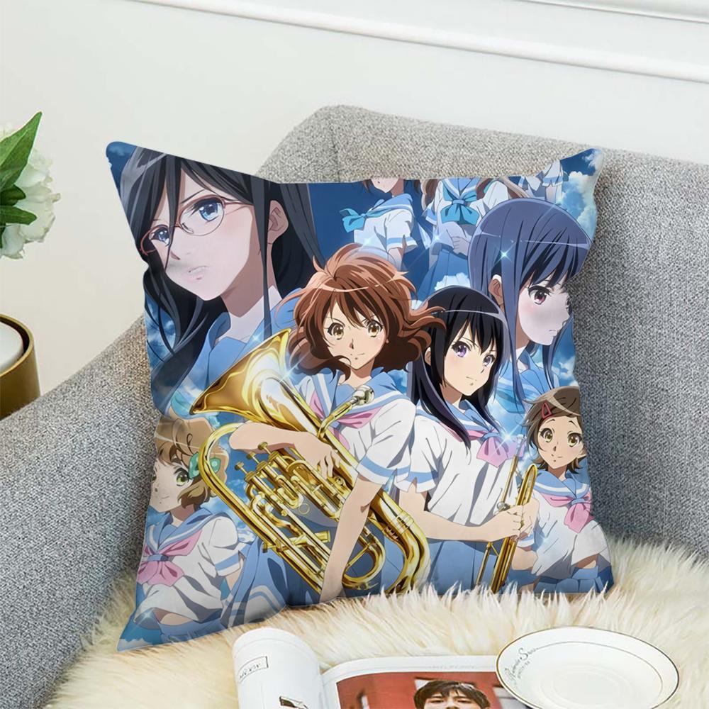Чехол на подушку Sound Euphonium 3 для автомобиля, дивана, декоративный домашний, двусторонний принт, плюшевая квадратная декоративная подушка, чехол
