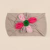New children's nylon elastic headband, baby candy-colored flower headscarf, summer thin baby hair accessories