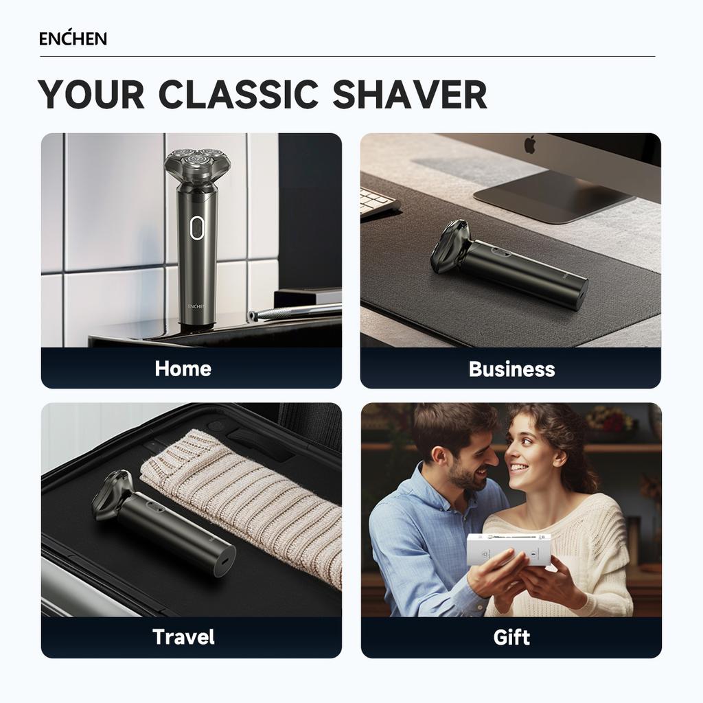 Xiaomi ENCHEN Blackstone 6 Electric Shaver Beard Trimmer Waterproof Safety Lock Razor