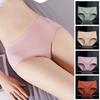 4pcs Lingerie Women Underwear Underpants Mid Waist Briefs Breathable Cotton Panties Girl