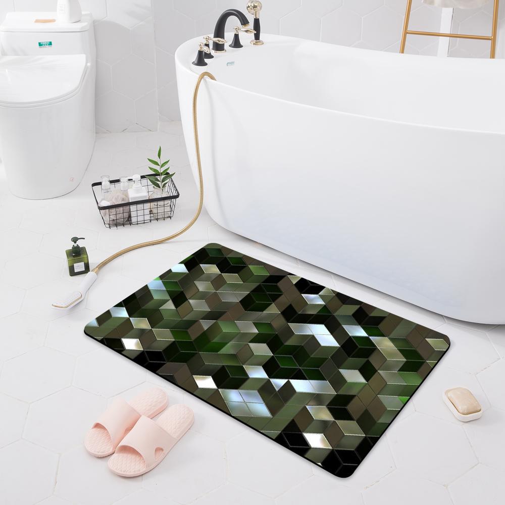 Absorbent Non-slip Mat Porch Door Mat Bathroom Toilet Floor Shower Room Bathtub Carpet Kitchen Rug