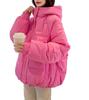 Женская куртка Nibunnoichi Style с подкладкой, ветрозащитная [1/2style], куртка, с капюшоном, (JP, Алфавит, 2XL, Розовый)