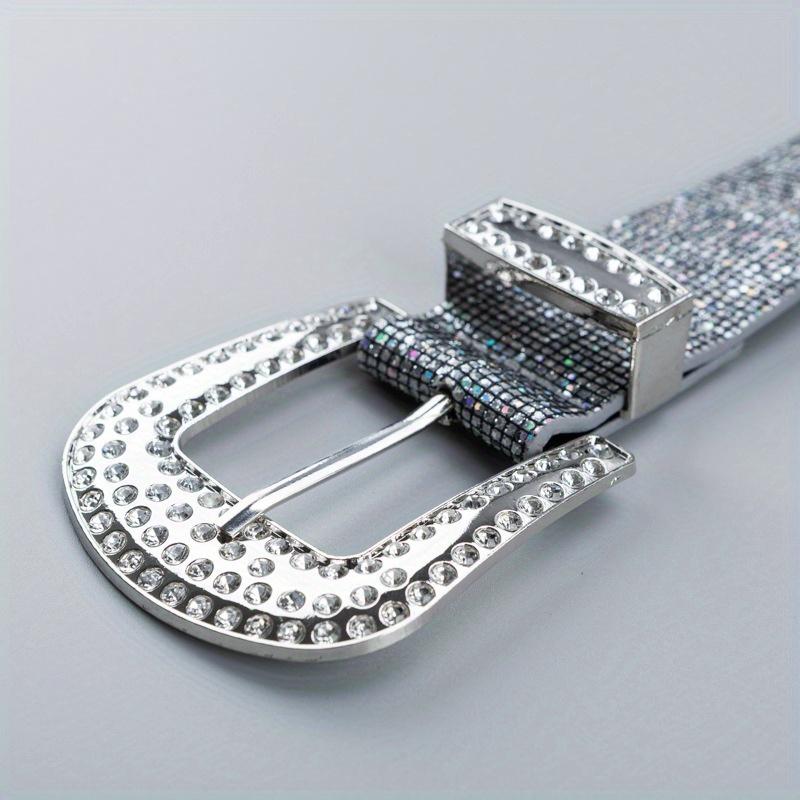 A Stylish Belt With A Golden Buckle And Water Drill For Women Suitable For Daily Wear Commuting With Jeans Or Skirts Adding Christmas Halloween Gifts