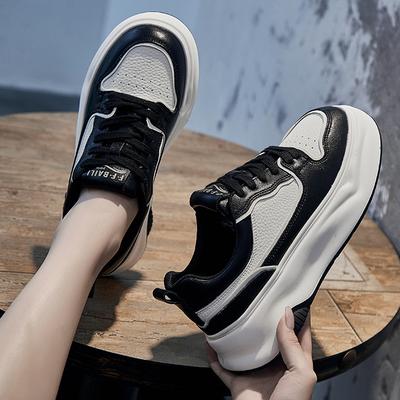 Маленькие белые туфли из коровьей кожи, новая женская обувь, универсальные повседневные кеды, спортивная женская платформа, кожаная женская обувь