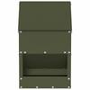Chicken Feeder Olive Green 21 x 16 x 33 cm Cold Rolled Steel