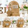Ramadan Countdown Calendar Eid Mubarak Wooden Ornament  Ramadan Decoration for Home Islam Muslim Party Decor Ramadan
