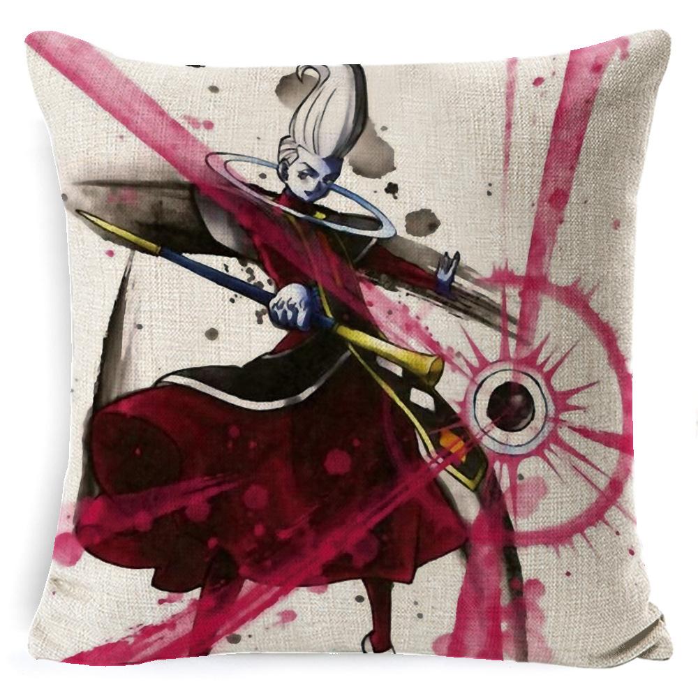 Мультяшная Анимация Dragon Ball Наволочка Лен Супер Мягкая Подушка Дом Dragon Ball Аниме Подушка