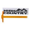 High Country Logo Car Emblem 3D Fender Tailgate Letter Logo Badge ABS Self-adhesive Sticker Logo for Silverado Car Accessories