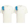 adidas Keith Haring Collaboration SS22 Футболка с мультяшным принтом и круглым вырезом и коротким рукавом, мужские топы, белые HD7264