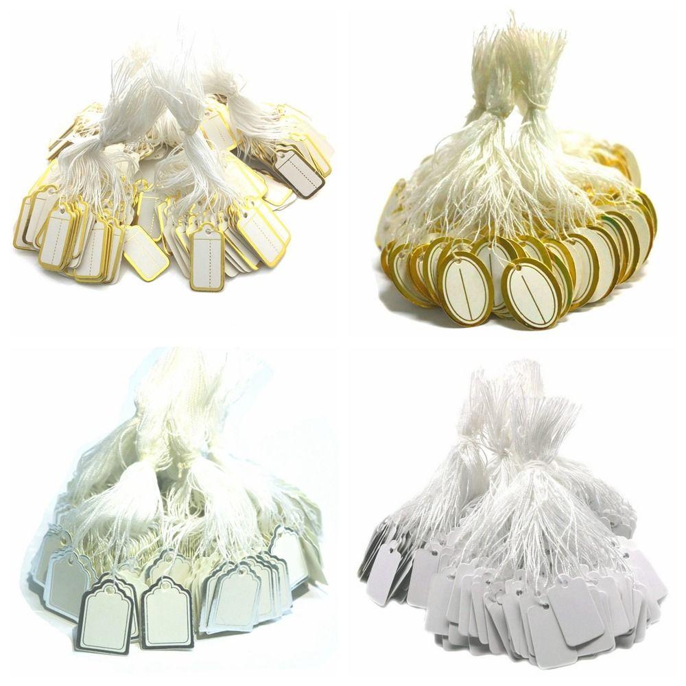 Пустой Золотой/Серебряный Край Картон Дисплей Инструмент Подвесные Бирки Ювелирные Подвесные Бирки Ювелирные Ценники