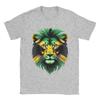Jamaica Flag Lion Face T Shirt Summer Jamaica Lovers TShirts Cotton Breathable Oversize Top Tees Short Sleeve Vintage Tops