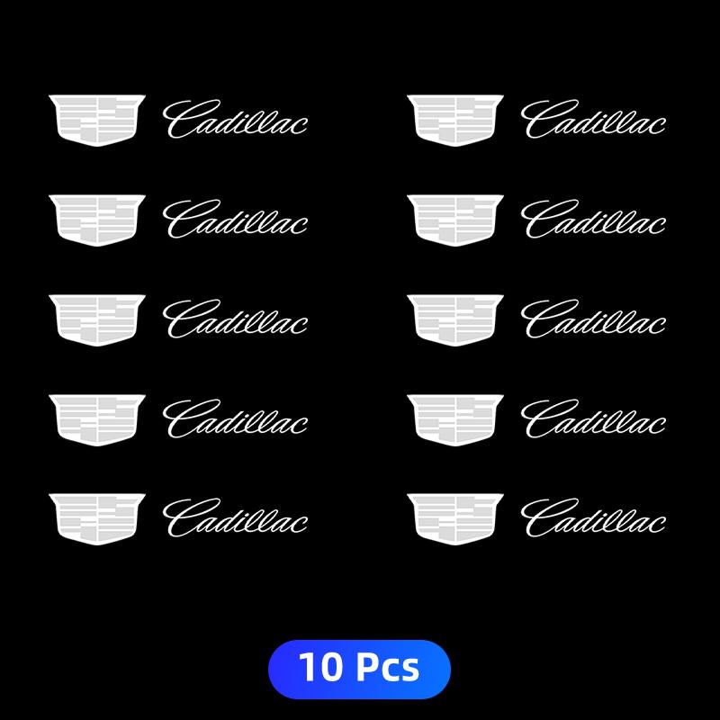 2/5/10pcs Car Logo 3D Metal Stickers Decorative Accessories for Cadillac Logo Escalade CTS ATS SRX XTS XT5 STS CT5 CT6 BLS XLR