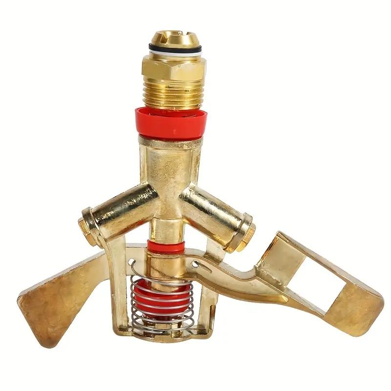 1pc 360 Degree Rotation Lawn Impact Sprinkler WateringSprinklers Male Metal Pulsating Farm Sprinklers For Garden IrrigationAgric