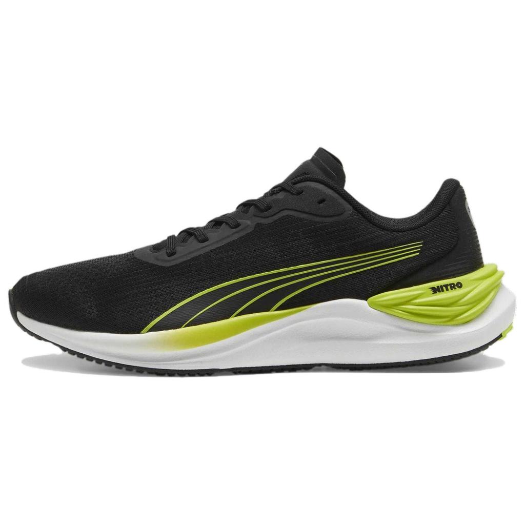 Puma Electrify Nitro 3 Comfortable Non-Slip Low-Top Running Shoes Men Sneaker Black Green White 378455-10
