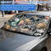 Автомобильный солнцезащитный козырек с принтом американского флага, солнцезащитный козырек на лобовое стекло, солнцезащитный блок для переднего окна