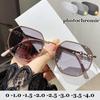 Outdoor Photochromic Near Sight Sunglasses Fashion Polygonal Computer Myopia Eyeglasses Color Changing Shortsighted Eyewear