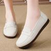 Women's Flats Loafers Driving Shoes Moccasins White Flats Casual Soft Summer Hollow Walking Shoes for Mother