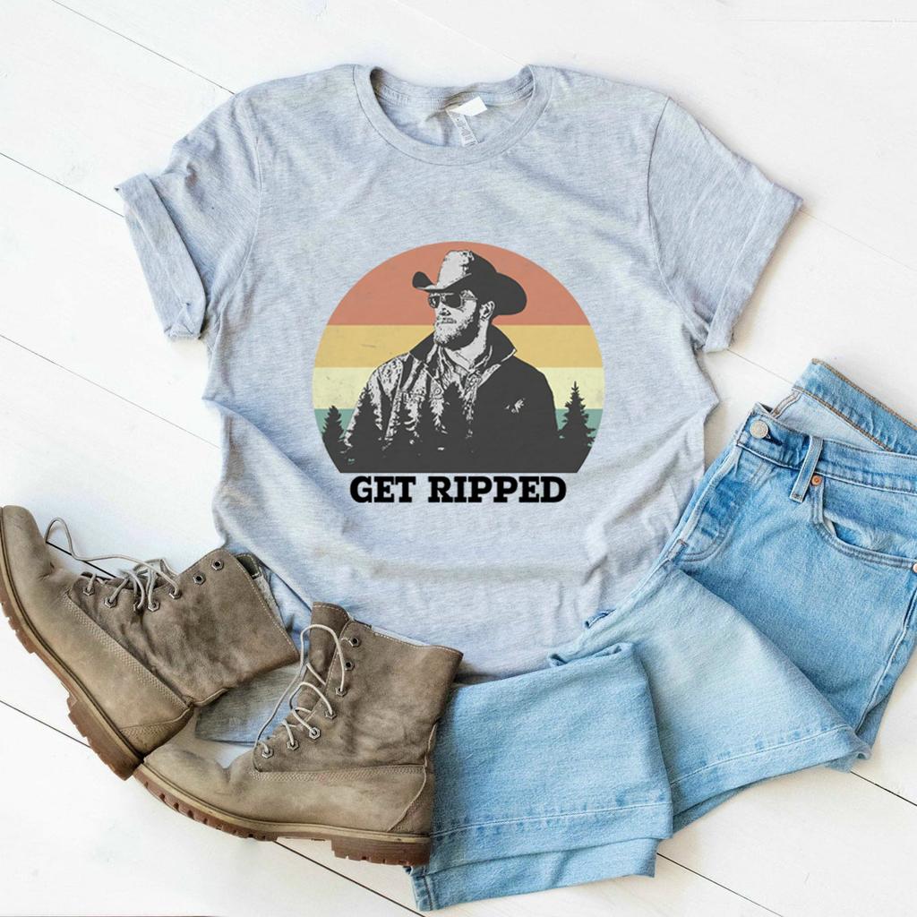Футболка Get Ripped Футболка Yellowstone Футболка Get Ripped Rip Wheeler Футболка унисекс Топы