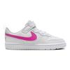 Nike Кроссовки Court Borough Low Recraft PS White Laser Fuchsia для детей DV5457-113