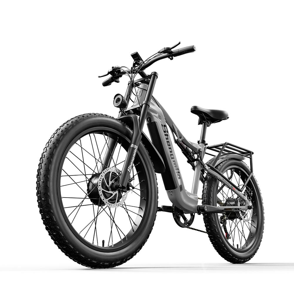 S600 Electric Bike for Adults, 2000W Dual Motors E Bike,50KM/H, 48V 17.5AH Samsung Battery, E-Mountain Bicycle, Full Suspension, LCD Color Display