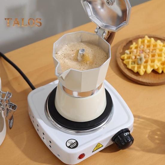 Кофеварка Moka Pot Espresso Maker 150 мл, легкая кофеварка для плиты, простая в использовании итальянская кофеварка для насыщенного эспрессо, латте, капучино