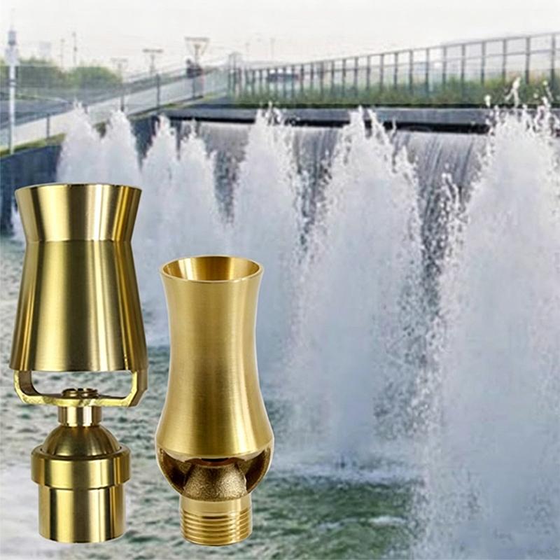 Brass Sprayer Cedar Tower Ice Fountain Nozzle Universal for Swimming Pool Water Feature Garden Ornament
