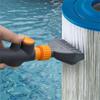 Handheld Swimming Pool Filter Cleaning Brush With Hose Hot Tub Spa Water Filter Cleaner Cleaning Hose Accessories Tool