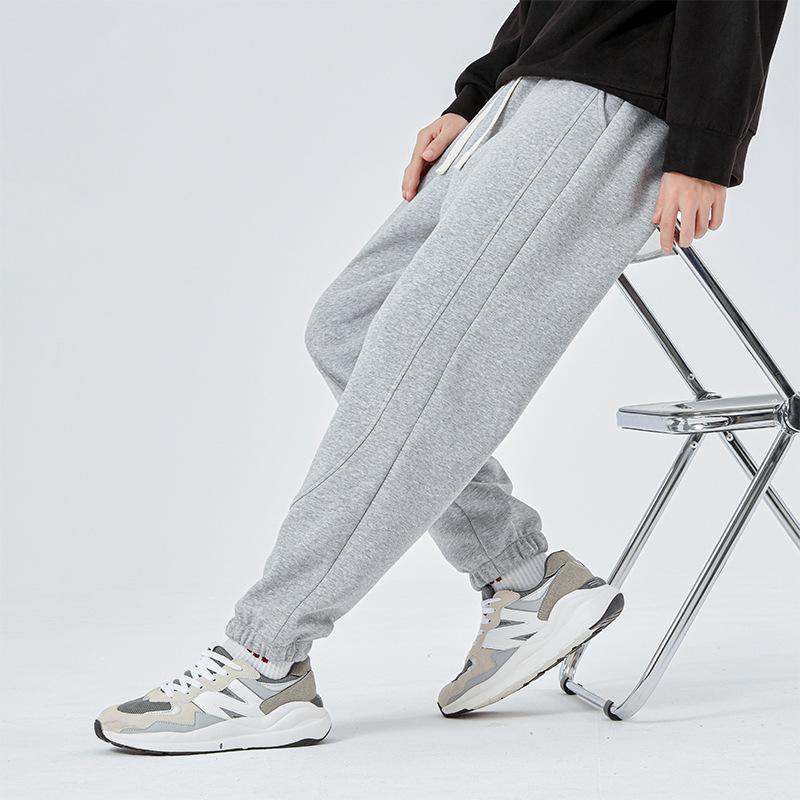 Gray Pants Men's Spring and Autumn Trend New Trousers Versatile Leggings Sweatpants Loose Boys Sports and Leisure Large Size