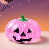 Classroom Stress Toy 1/2/3Pcs Halloween Pumpkin Relief Toy, Creepy Head Squeeze Decompression Glitter Ball for Kids Adults, Party Favors