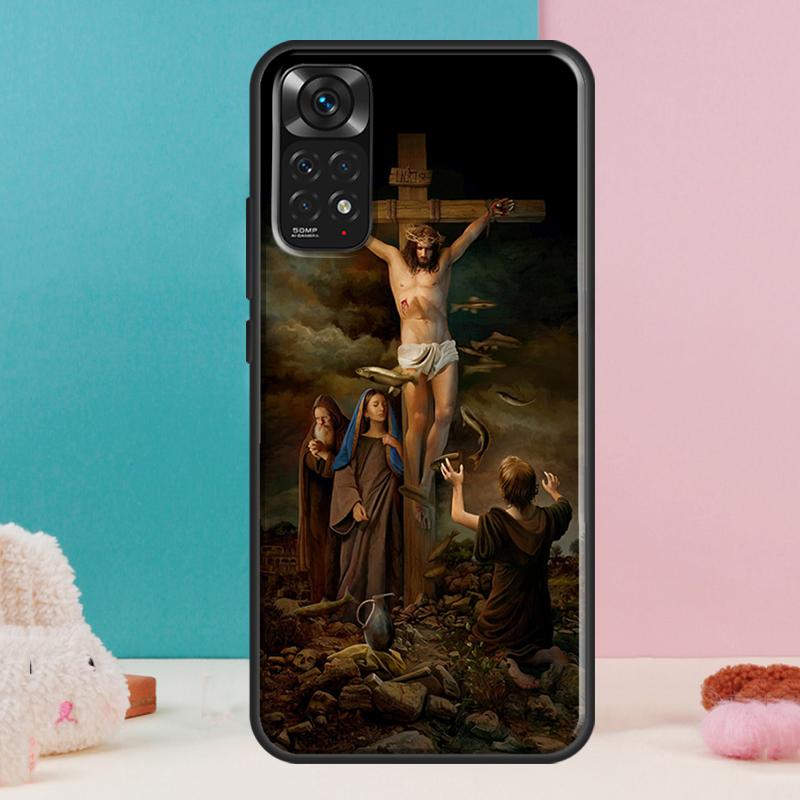 Христианский чехол с Иисусом для Xiaomi Redmi Note 14 13 Pro 12 11 9 10 9S 10S 11S 12S Redmi 14C 13C 10C 12C