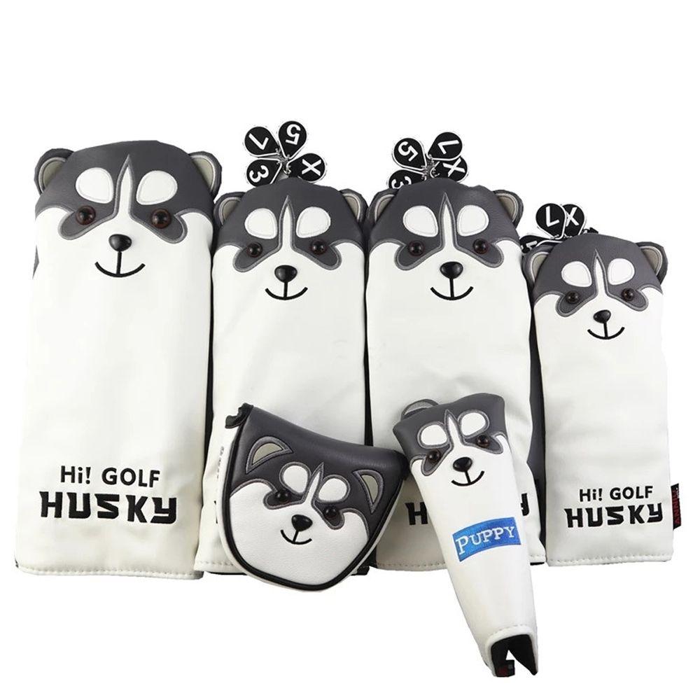 Putter Club Head Protector Golf Putter Cover Wood Head Covers Husky Design Golf Club Headcover
