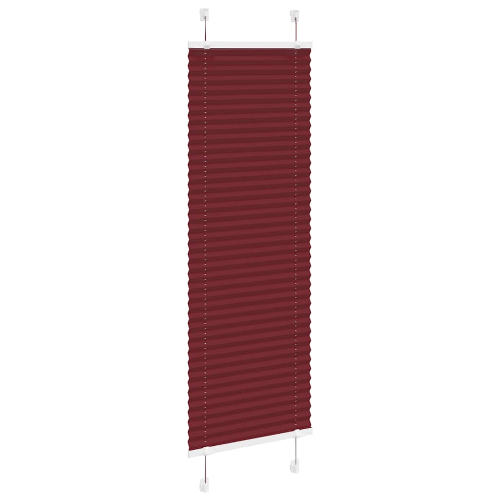 Roleta Plisowana Bordowy Czerwony 40X150 Cm Szerokość Tkaniny