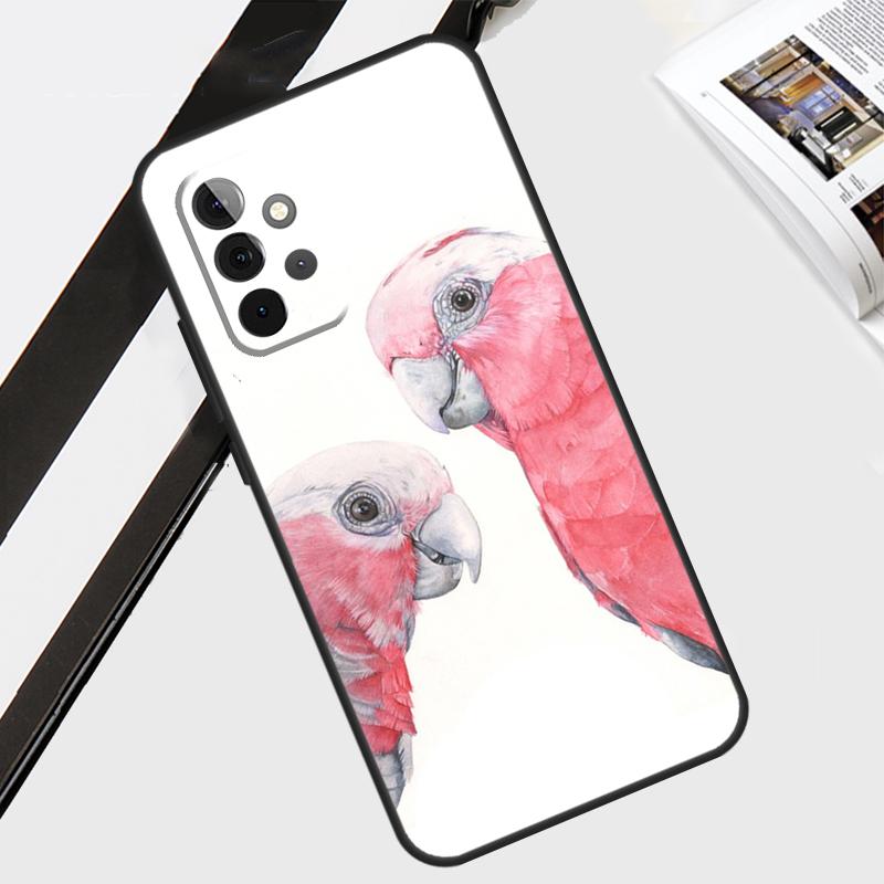Чехол с животными, попугаями, птицами для Samsung Galaxy A55 A35 A15 A56 A36 A26 A16 A06 A54 A34 A14 A12 A22 A32 A52 A13 A53