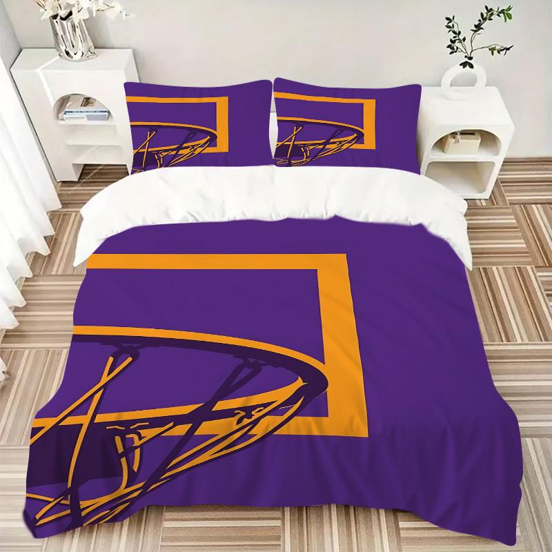 3pcs bedding set Basketball Hoop Includes 1 Comforter + 2 Pillowcases, Without Pillow Inserts, Soft Comfortable, Lightweight Breathable, Pri