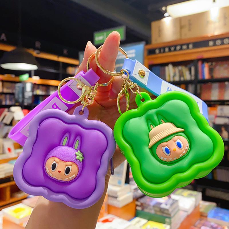 Кавайная капибара кошелек для монет мультяшный забавный аква дельфин брелок мини-сумка кулон креативная сумка для хранения наушников