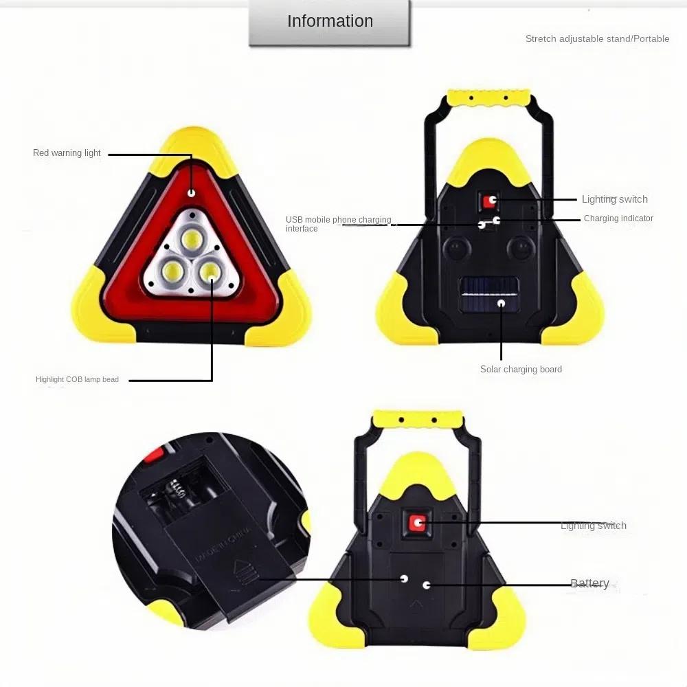 Аварийная лампа-сигнализатор поломки для обеспечения безопасности дорожного движения, Портативный автомобильный светодиодный рабочий свет, Аксессуар для обеспечения безопасности дорожного движения