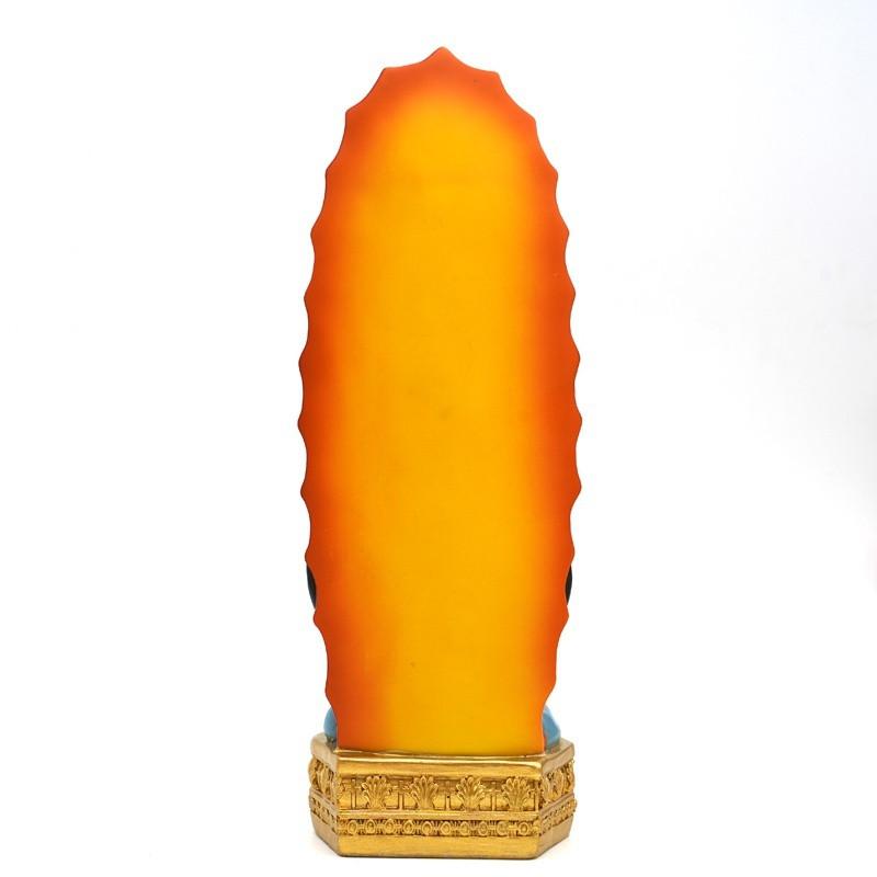 Статуэтка ручной работы и расписанная вручную Богоматерь Гваделупская Католическая скульптура из смолы Домашний офис Религиозное украшение Орнамент Поделки